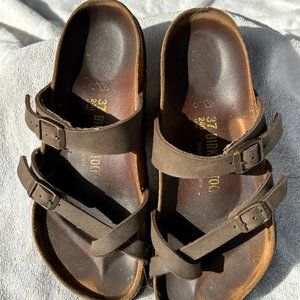 Birkenstock Mayari Mocha Size 37 Vegan Leather